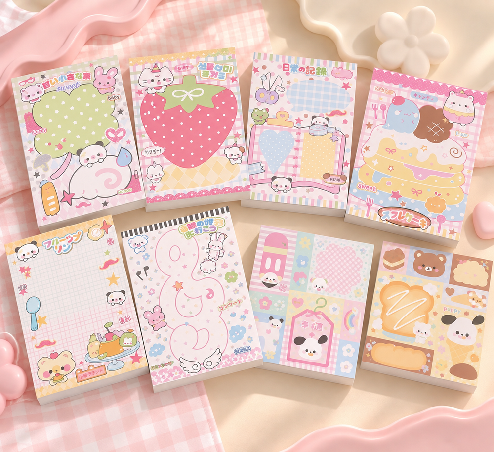 Cute tear-off notepads - 50 sheets