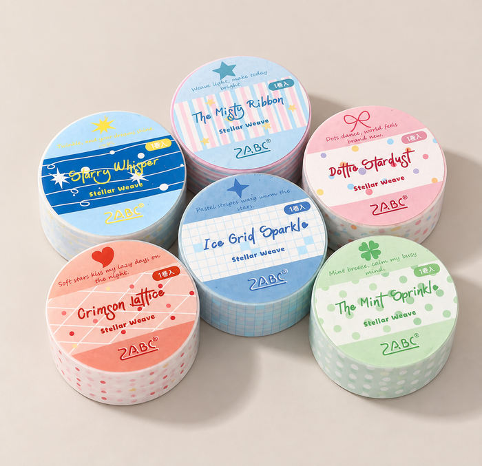 Translucent decorative washi tape