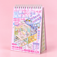 Mini 3D sticker book – collection of mini scenes A5