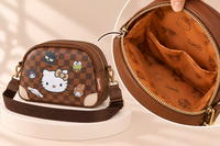 Hello Kitty hnědá Cross-Body Kabelka