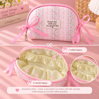 Cosmetic bag with compartments