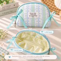 Cosmetic bag with compartments
