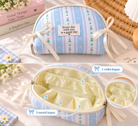 Cosmetic bag with compartments