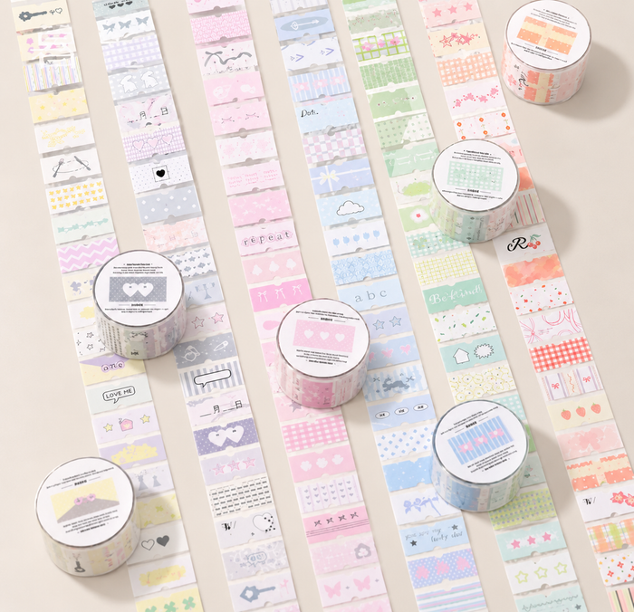 Decorative tape with stickers