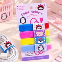 Kawaii cable organizers – 4-piece set